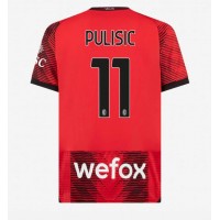 Fotbalové Dres AC Milan Christian Pulisic #11 Domácí 2023-24 Krátký Rukáv
